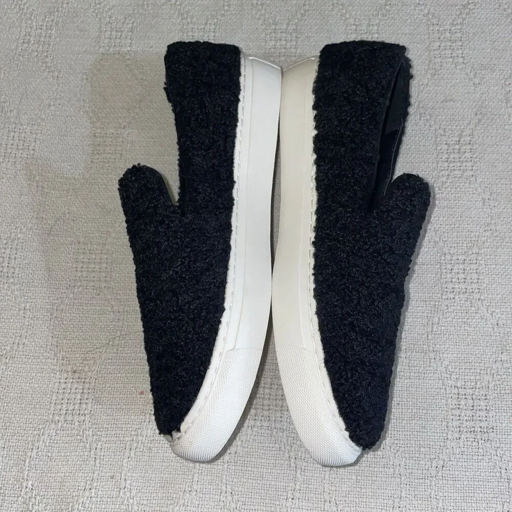 Steven New York Women’s Comfort Shoes Size 9 M Black Faux Fur Going Out Party